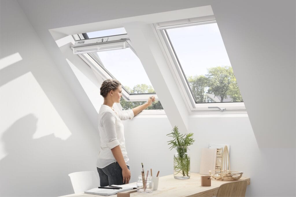 Velux dakraam met onderhandgreep