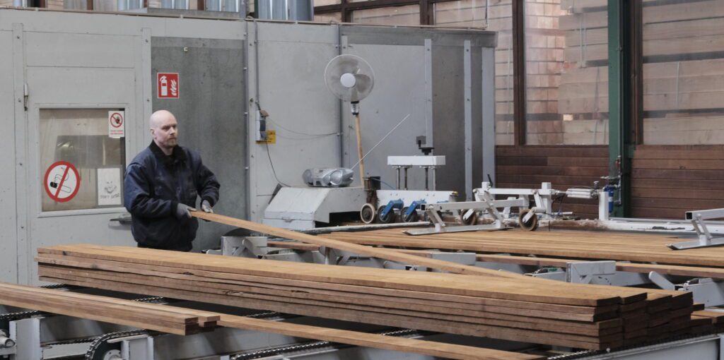 Houtoogst in FSC bos