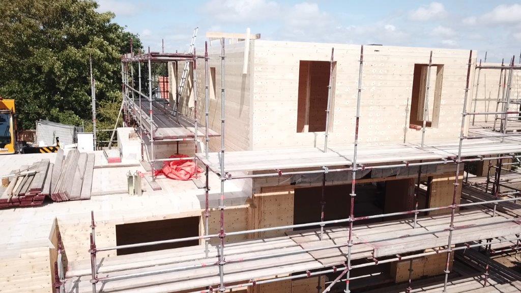 Opbouw woning met dlt elementen