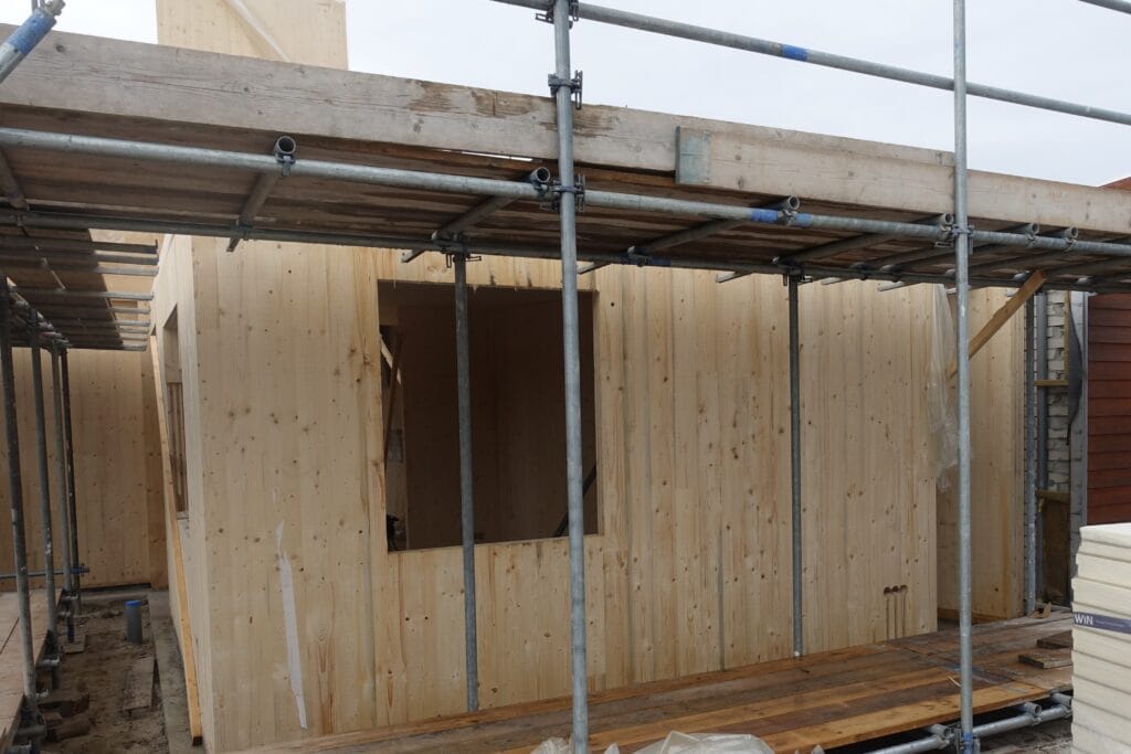 Pand van clt in aanbouw