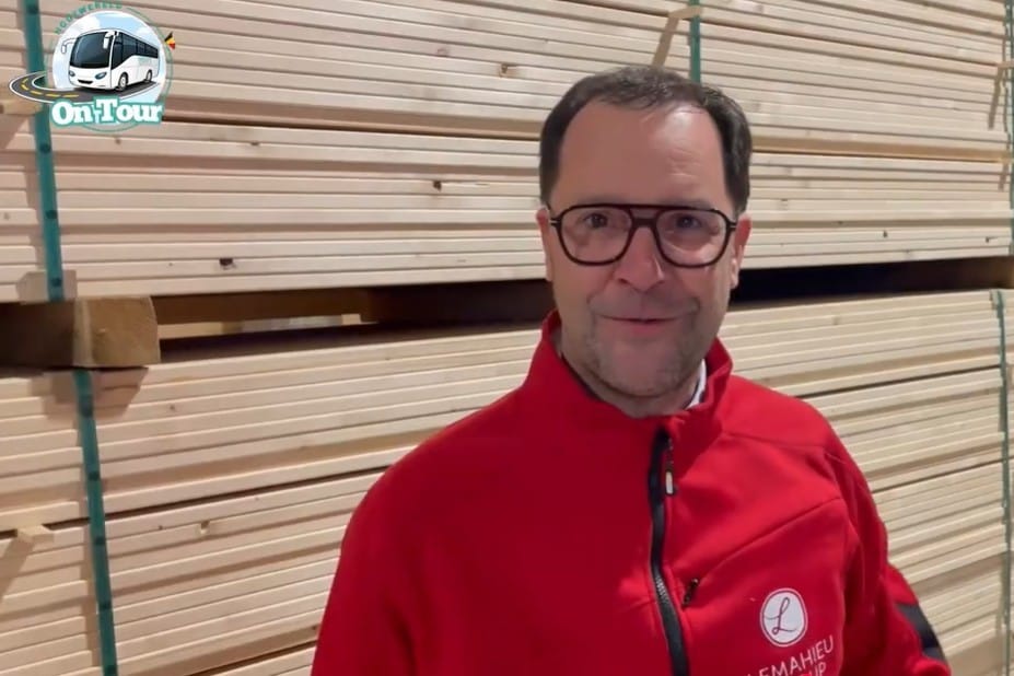 trailer bezoek Lemahieu tijdens Houtwereld on Tour